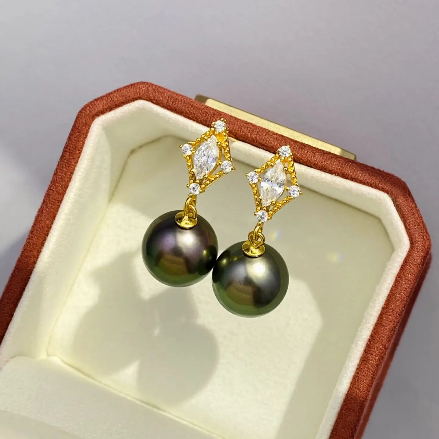 

Wholesale S925 Sterling Silver Earrings Mount Findings Settings Base Mounting Parts Accessory for 9-10mm Pearls 5 pairs/lot