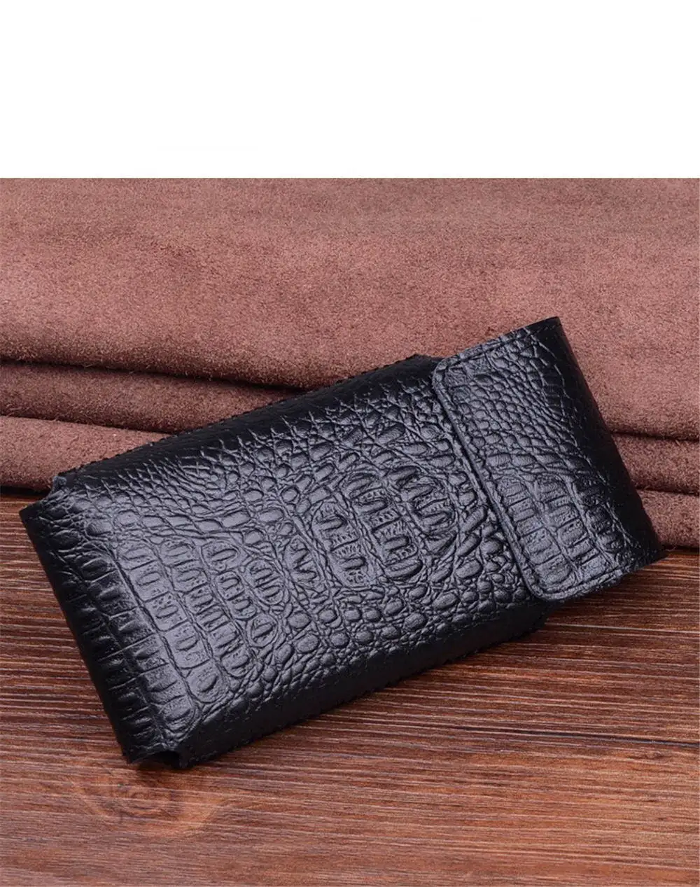 Casing Bisnis kulit sapi ramping, sarung HP buaya magnetik untuk Samsung Galaxy Z Fold6 penutup penuh