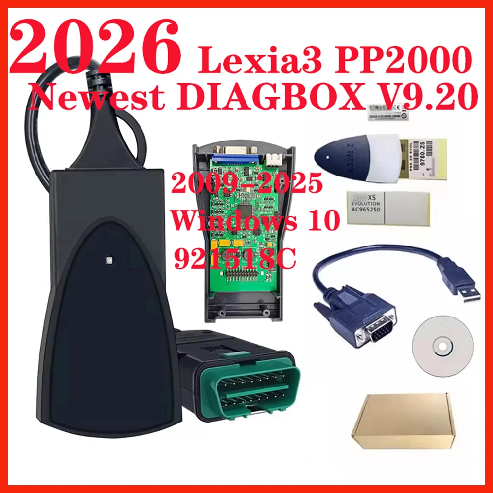 2026 Лидер продаж V9.200 Lexia 3 Diagbox 921815C диагностический инструмент PSA PP2000 Lexia3 для Citroen для автомобилей Peugeot