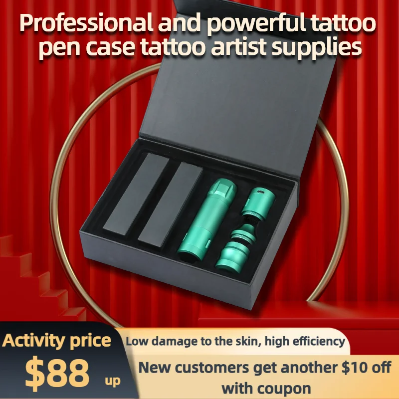 

JIECIRON Wireless tattoo pen cutting line and fogging machine professional suit with RCA