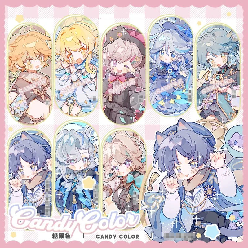 2025 Anime Genshin Impact Furina Balladeer Kamizato Ayaka Aether Candy Badge Pendant Laser Ticket Acrylic Stand Card Decoration