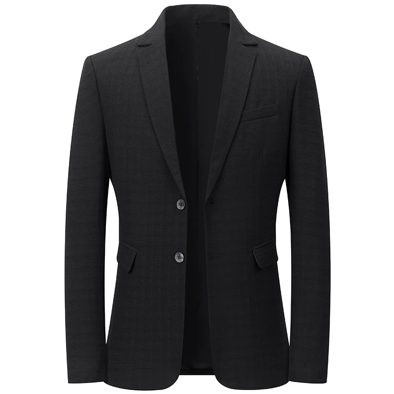 BROWON Brand Business England Style Men Suit Slim Fit Easy Care Spring Autumn Wedding Black Formal Blazer for Men Clothing