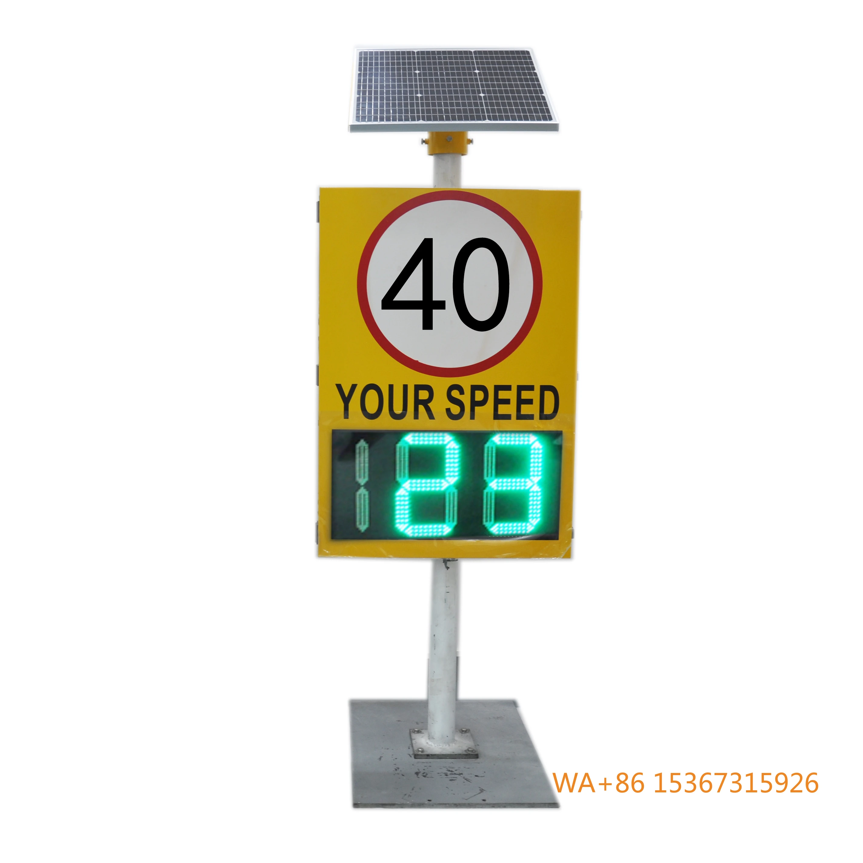 

High Quality Outdoor Solar LED Radar Speed Warning Sign Speed Detector Display