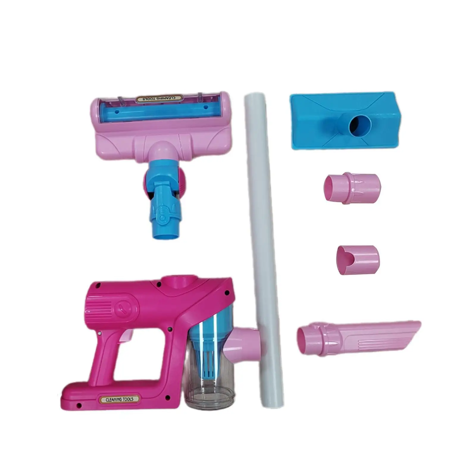 Crianças aspirador de pó diversão crianças brinquedos de limpeza conjunto para crianças de 3 anos ou mais do bebê verde