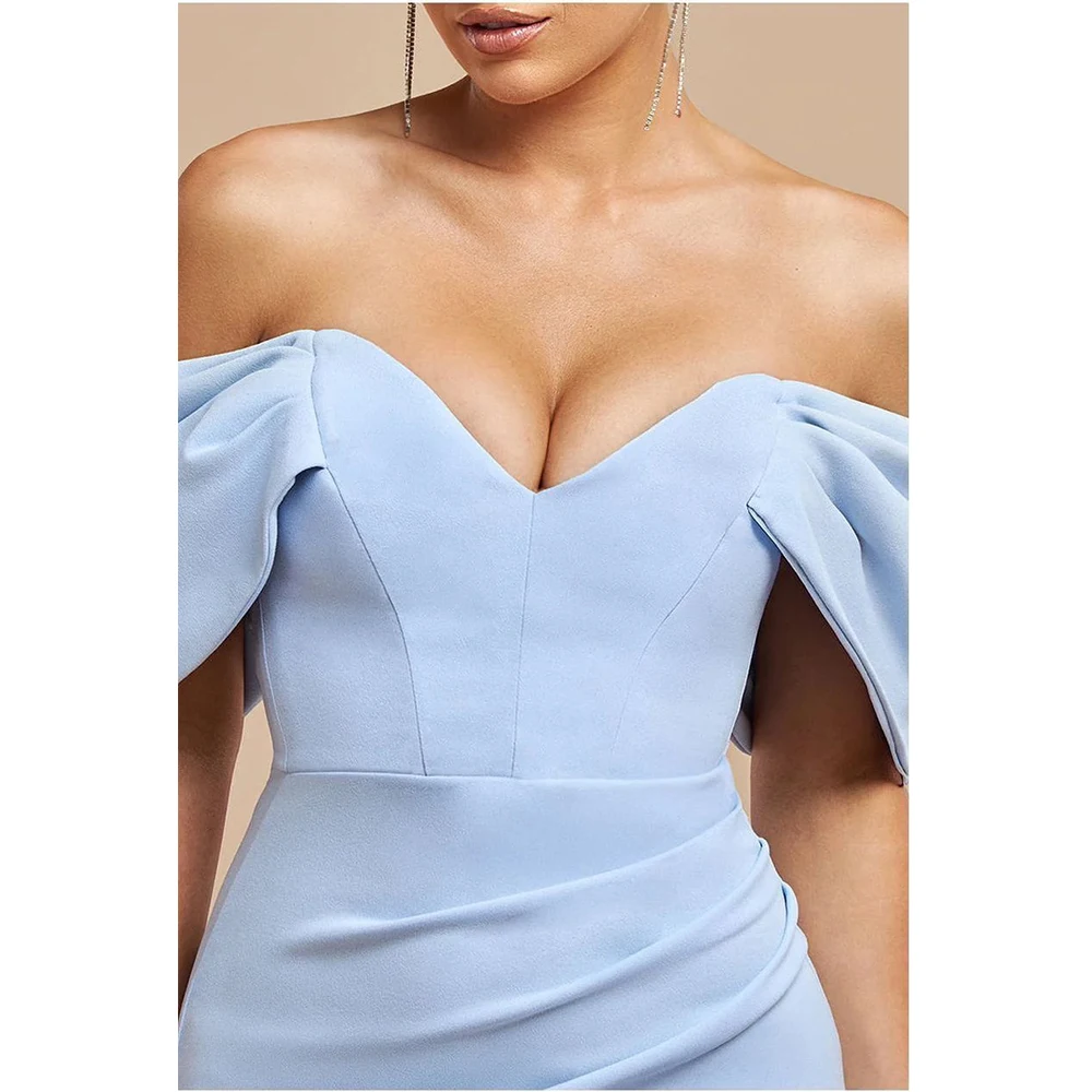 JURK FORU Elegante avondjurken Jersey voor vloerlengte Off-the-shoulder galajurk Zeemeermin vestidos de fiesta op maat