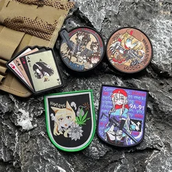 ACG Girls Frontline Patch per abbigliamento ricamo Anime Patch Cute Girl distintivi tattici su zaino Hook Loop Armband militare