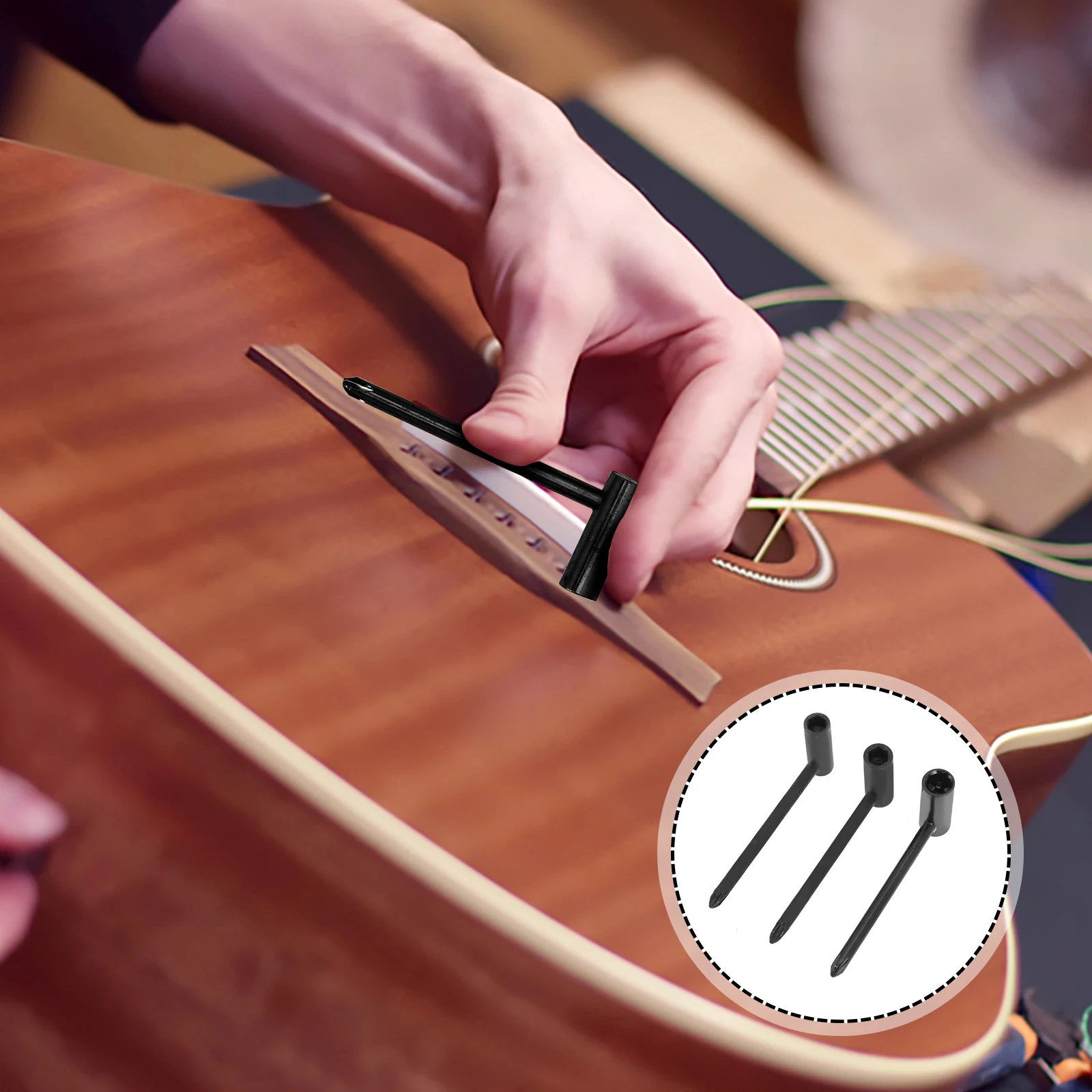 

3 Pcs Guitar Wrench Guitars Tool Truss Rod Component Fret Repair Tools Iron Parts