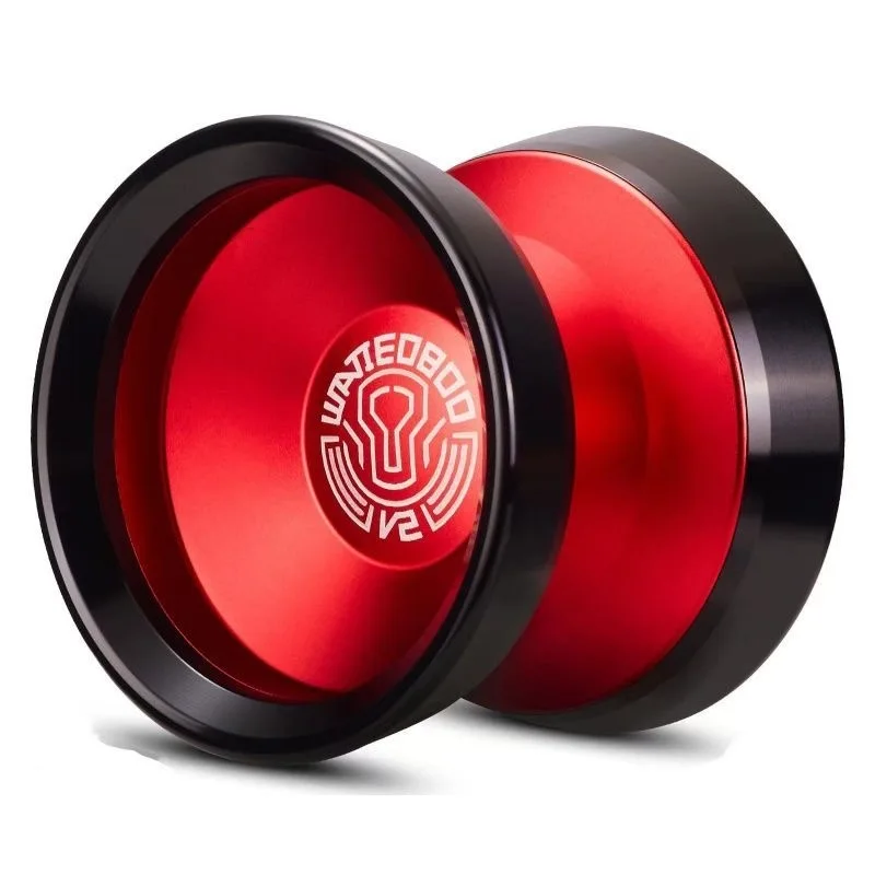 حلقة خارجية من الفولاذ المقاوم للصدأ باللون الأسود غير المستجيبة من سبائك الألومنيوم الاحترافية لألعاب اللاعب المتقدمة للمعادن YOYO