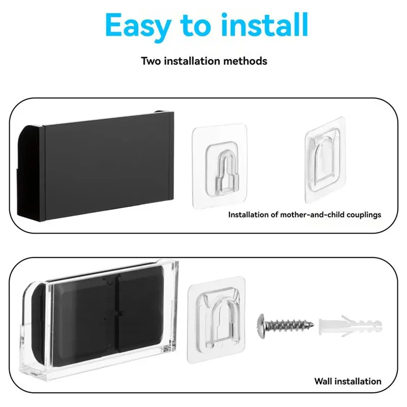 ABMF-Wall Mount Holder Stand For Liftmaster Garage Door Opener, For Liftmaster Garage Door Control Black