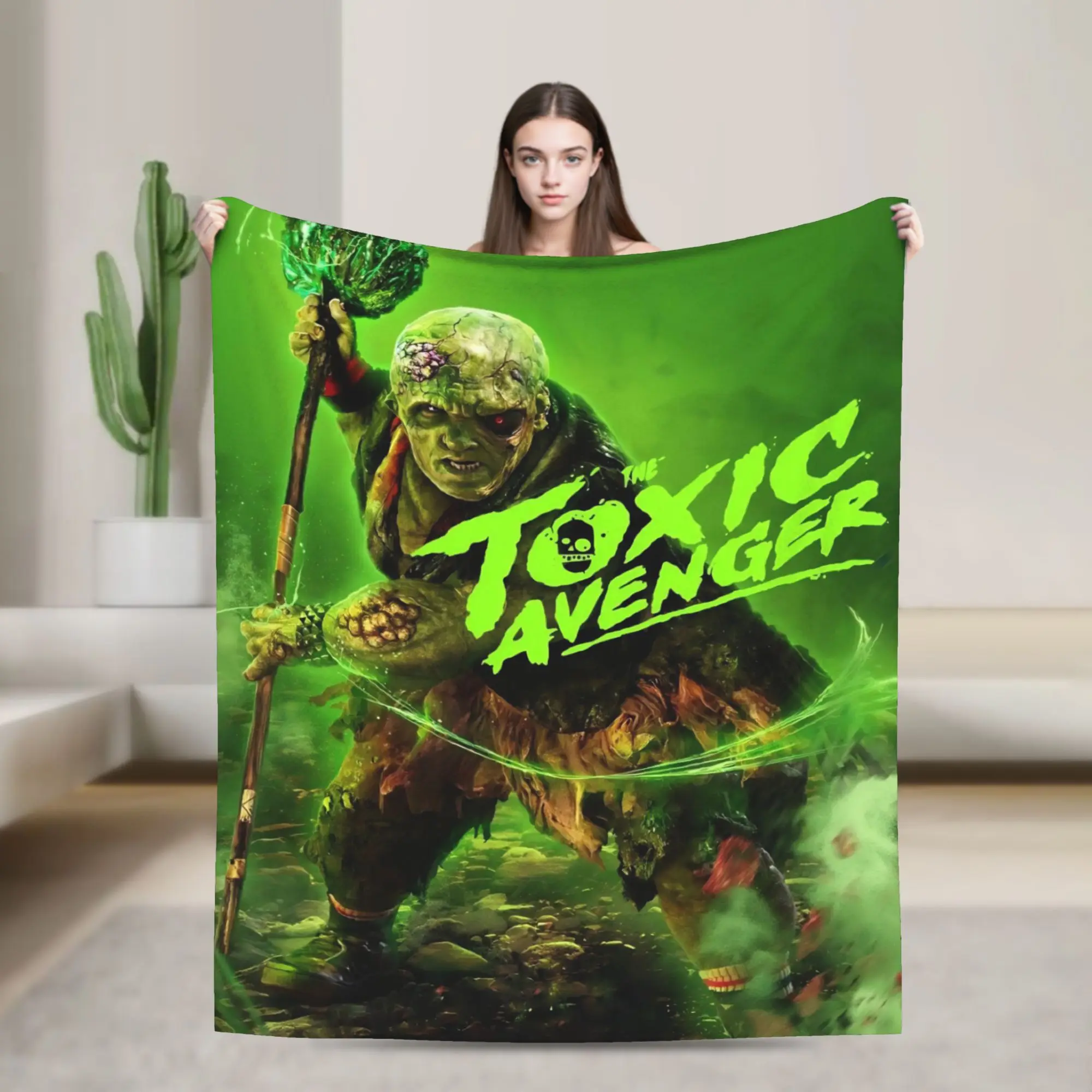 Toxic Avenger  Blanket Quality Super Soft  Throw Blanket Spring Girls Boys Home Decor Aesthetic Bedspread