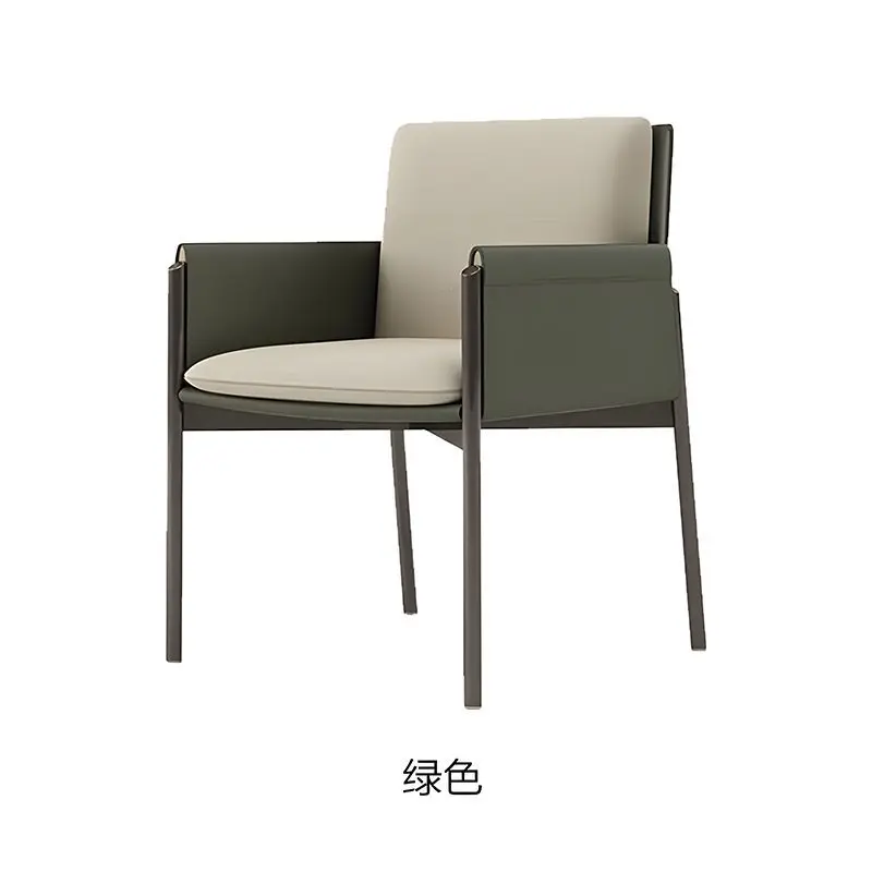 Dining  study  Italian light  household  minimalist dining table and  commercial negotiation tea table  leather makeup