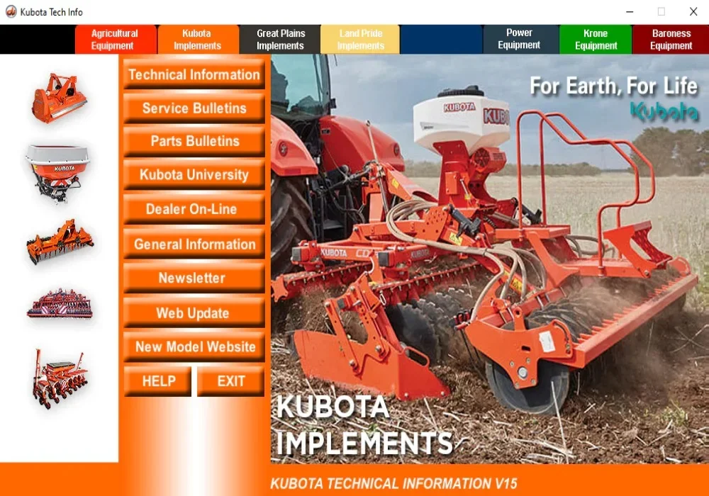 

Kubota & Krone Agricultural Machinery Technical Information - Workshop Manual, Parts Manual, Service Information