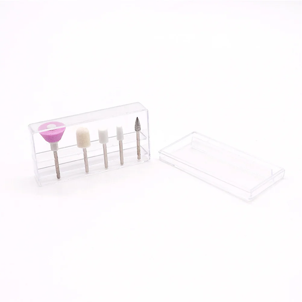 Têtes de polissage pour perceuse à ongles électrique, 10 pièces, tête de meulage, polisseuse, outils de manucure et de pédicure, Kit d'accessoires pour capuchon tampon d'ongles