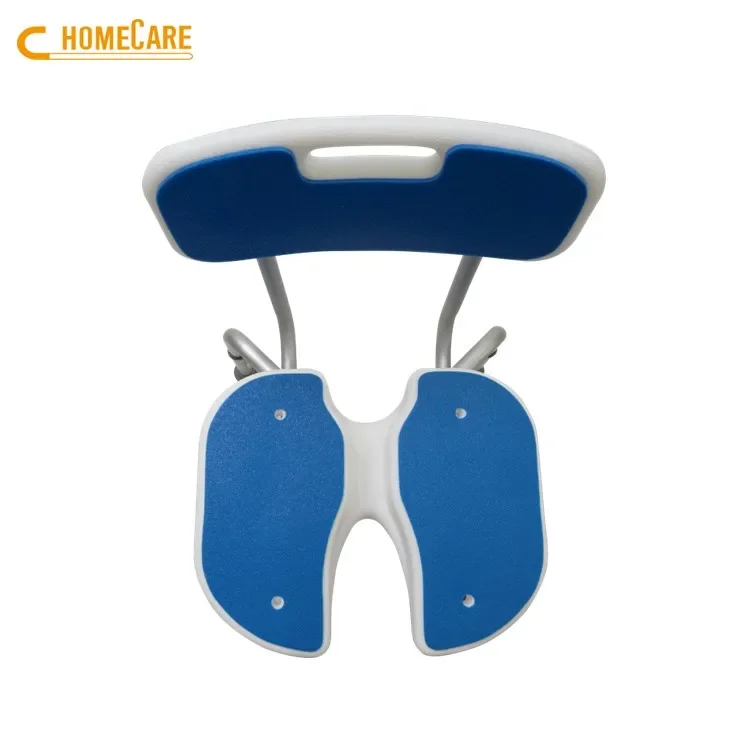 Heißer Verkauf U-förmiger Duschstuhl Entwässerung Design Eva Pad Badestuhl für behinderte ältere Menschen