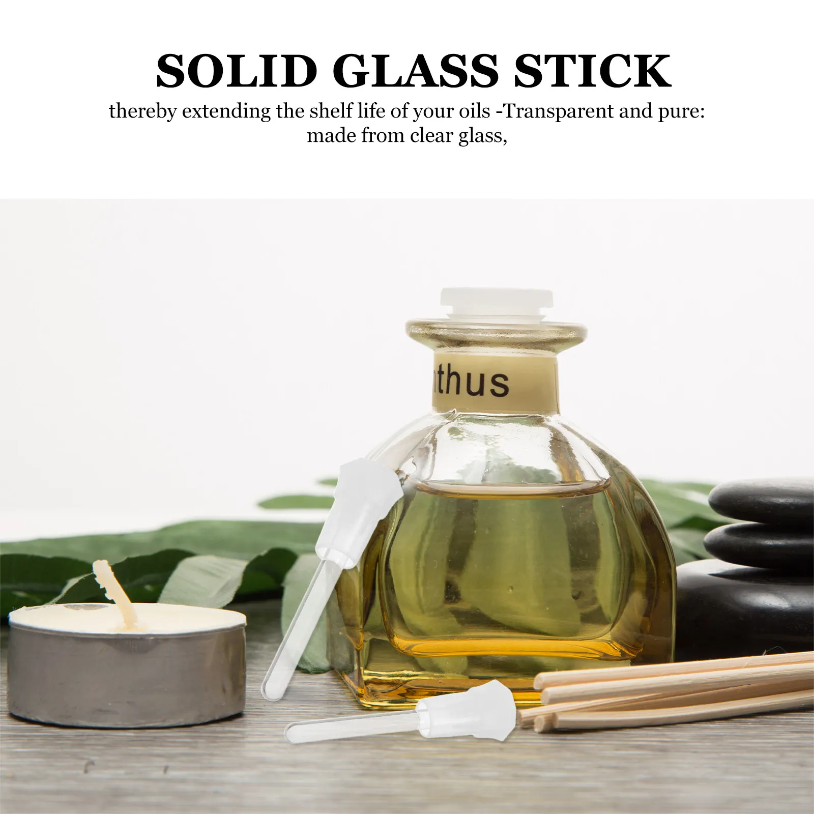 50Pcs Oil Bottle Glass Wand Set 3Ml Elegant Octagonal Essential Oil Dispenser for Aromatherapy Precise Application