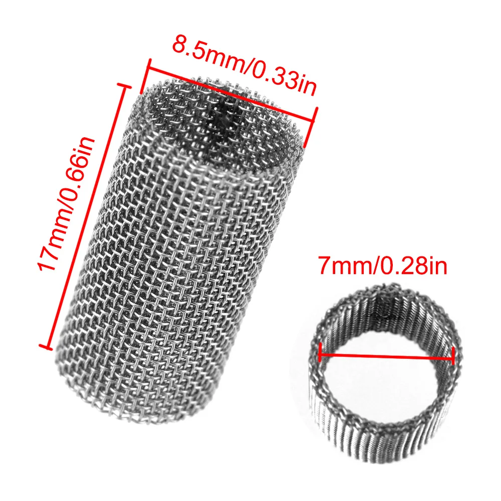 1/10pcs Car Glow Plug Burner Strainer Screen Stainless Steel For Diesel Air Parking Heater 3-Layers Filter Mesh 310s