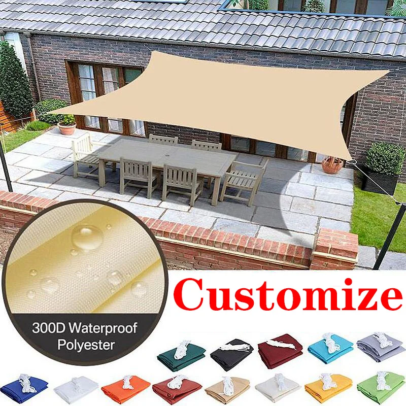 

Triangle Waterproof Awning Sunshade Sail For Outdoor Garden Beach Camping Patio Pool Sun Canopy Tent Sun Shelter