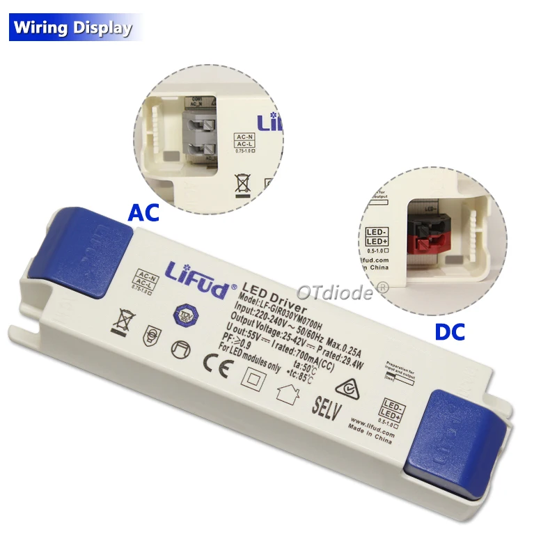 1pcs Lifud LED Driver LF-GIRxxxYM 25-42V 200mA 350mA 600mA 900mA 1000mA 1200mA 1300mA 1400mA 1500mA LED Power Supply Transformer