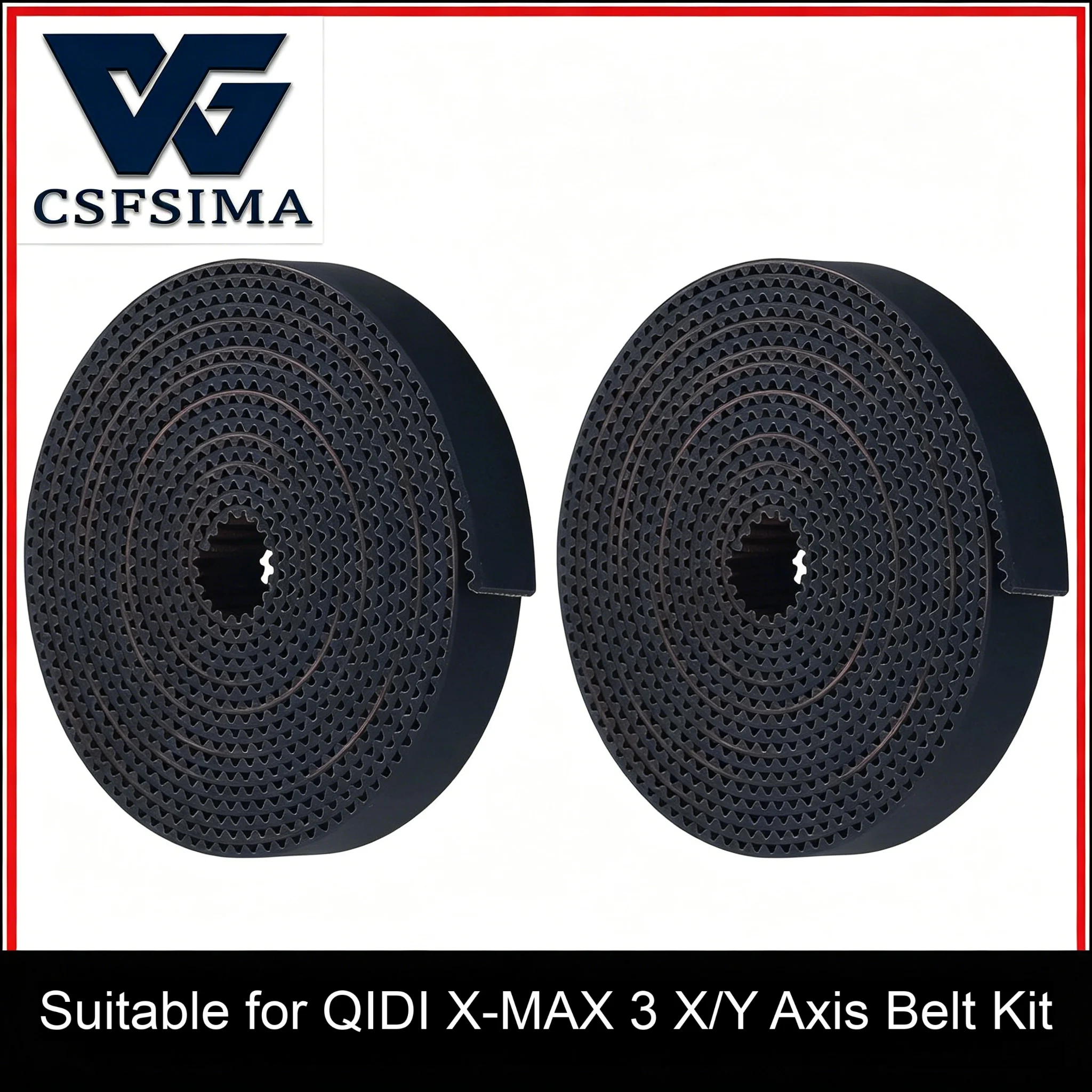 

Комплект синхронных ремней для осей XYZ, 2 м, высококачественные износостойкие аксессуары для 3D-принтеров QIDI X-MAX 3