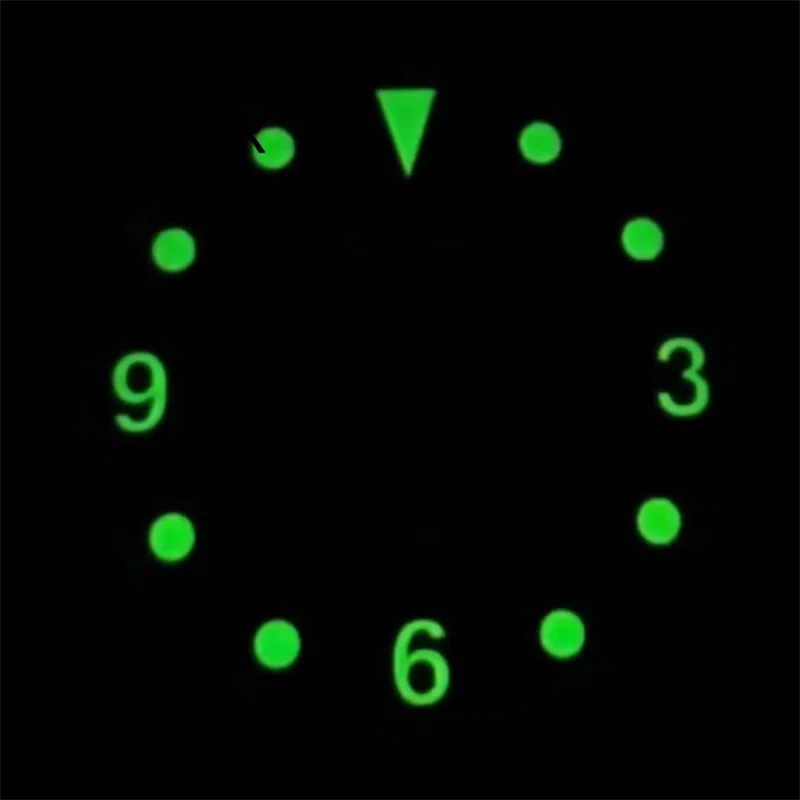 Bligger-green Glow dial自動移動、nh34、nh35、nh36、miyota8215、d2813、eta2824、2836、pt5000、29.2mmに適しています