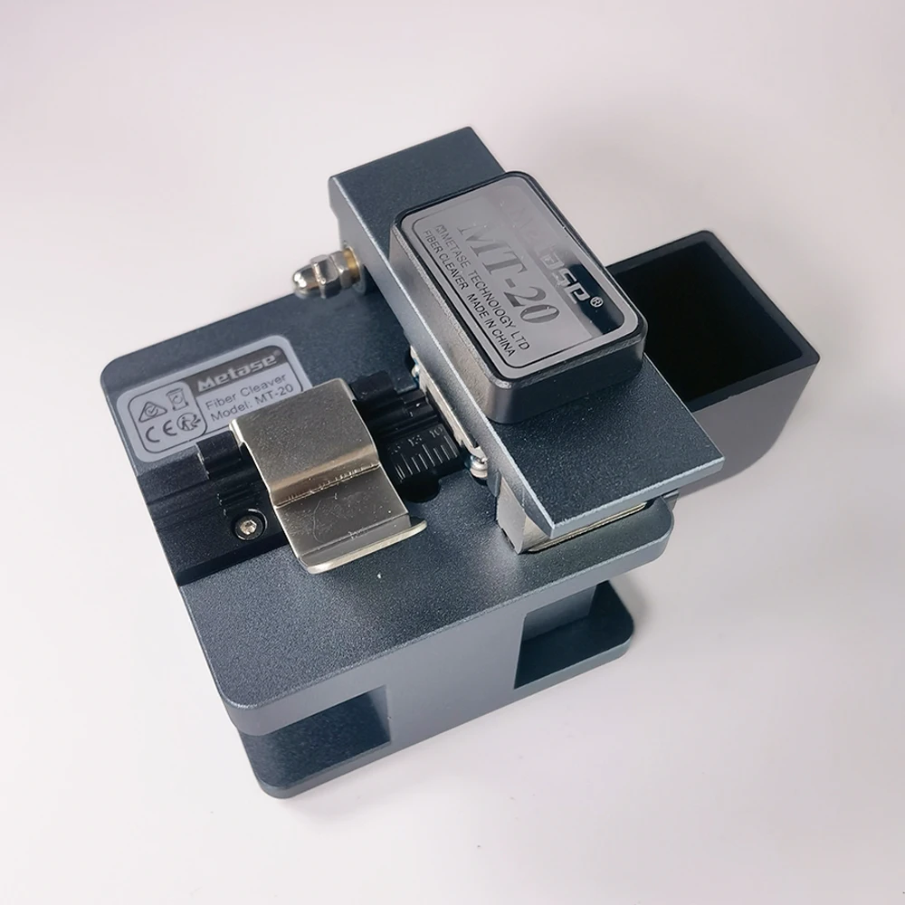 Fiber Optic Cable Cutter Knife MT-20 Fiber Cleaver High Precision Fiber Cutting Machine FTTH Fiber Cutting Tool Metal Machine