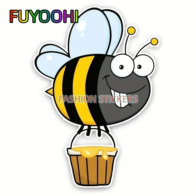 

FUYOOHI Vinyl Car Stickers Bees Carry Honey Decal Car Sticker for Car
