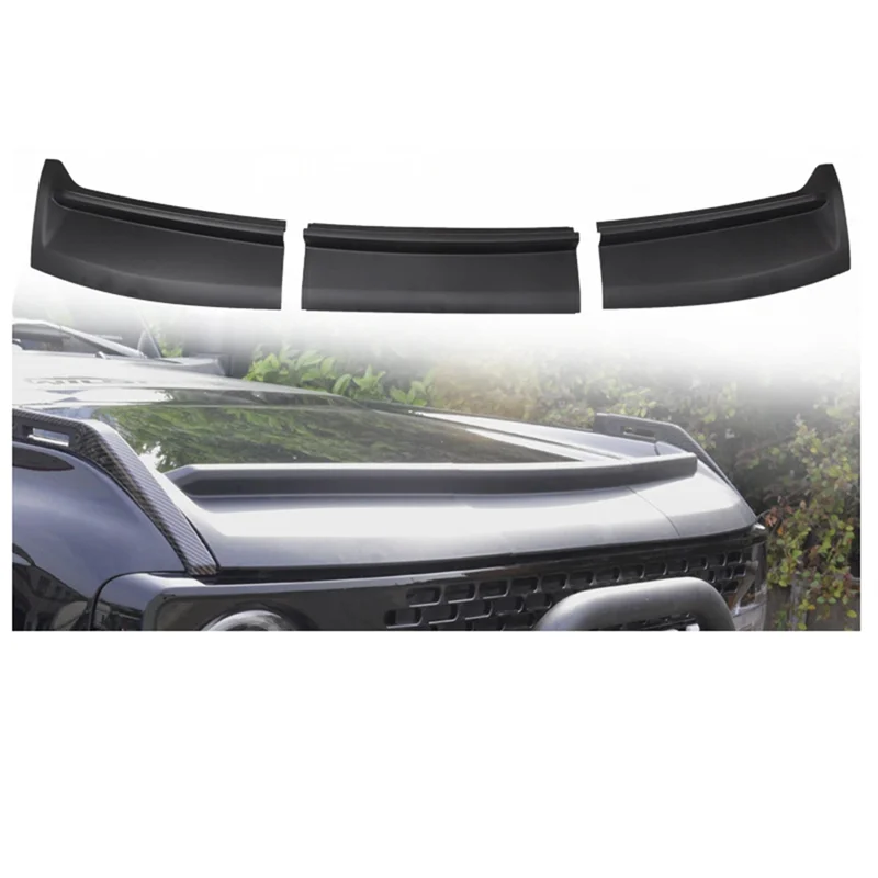 -ABJZ غطاء السيارة واقية الحرس هود 2 باب 4 باب حامي أدوات السيارات اكسسوارات فورفورد برونكو 2021 2022 2023 #5