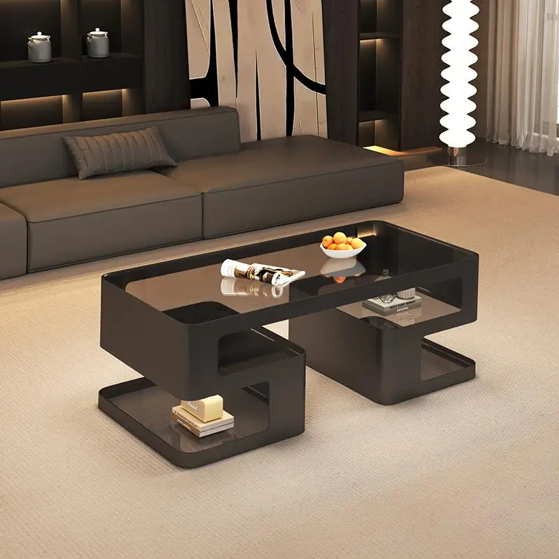 

Restaurant Hotel Side Corner Transparent Professional Vintage Large Size Coffee Table Simple Couchtisch Living Room Decoration