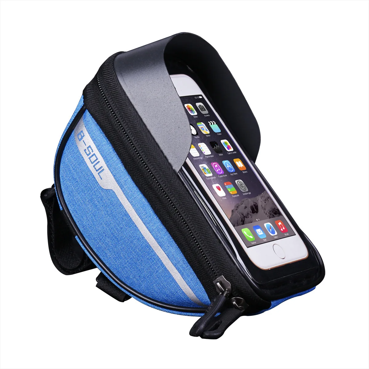 Fahrrad-Lenkertasche Wasserdichte Touchscreen-Handytasche Fahrrad-Vorderrahmentasche Rennrad-E-Bike-Tasche mit Sonnenschutz Fahrrad-Aufbewahrung – Detail 4
