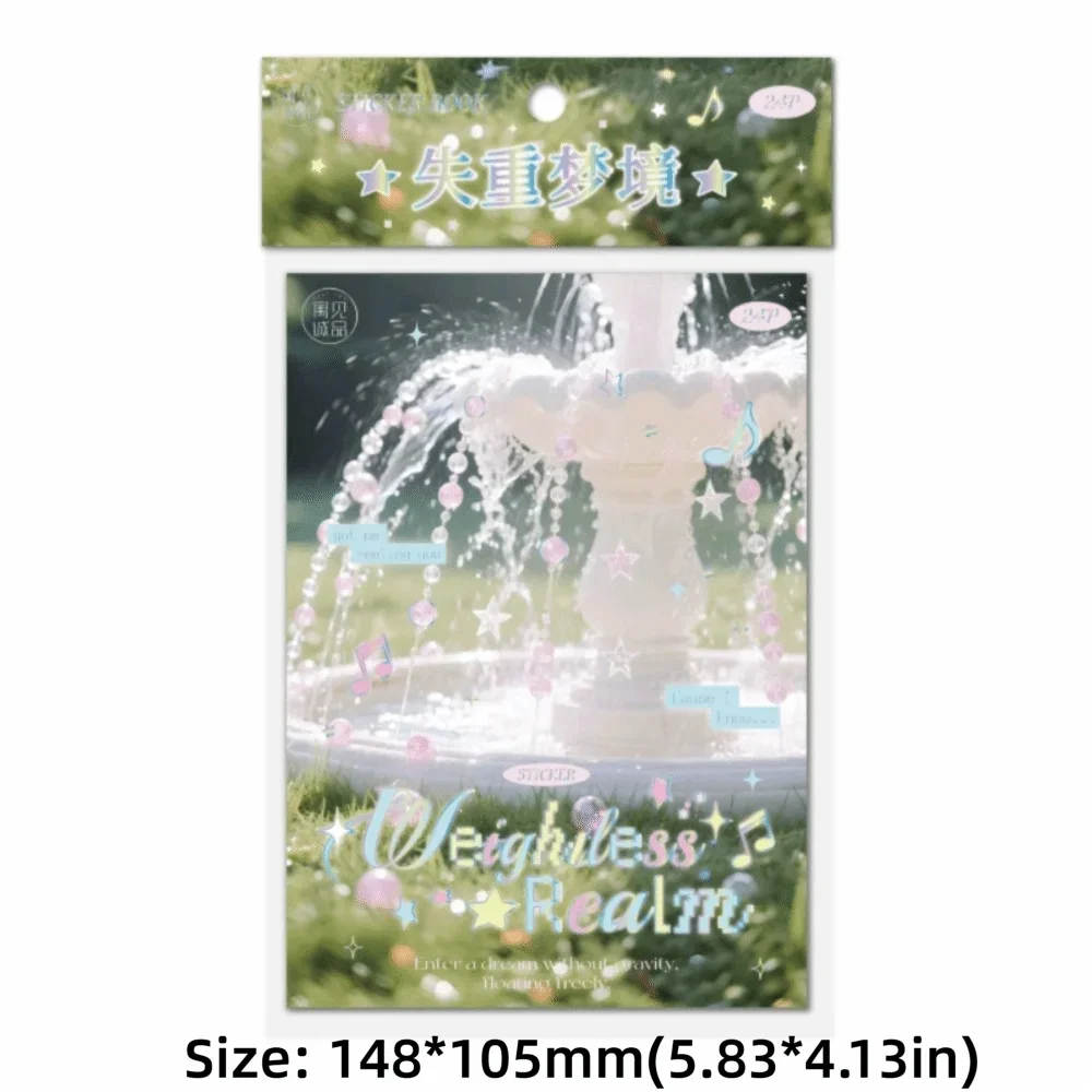 Creative 24 Sheets Die Cut Stickers Book Aesthetics Decorative Cartoon Scrapbook Stickers Handmade DIY Notebook Sticker