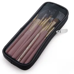 Makeup Brush Travel Bag Portable and Simple Makeup Storage Bag Mesh Design Large Capacity Storage Pen Bag