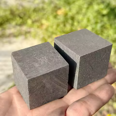 1pc Unique Shungite hexahedral cube Bohemian Style Hand Carved Statue Mineral Stone Home Decor with Black