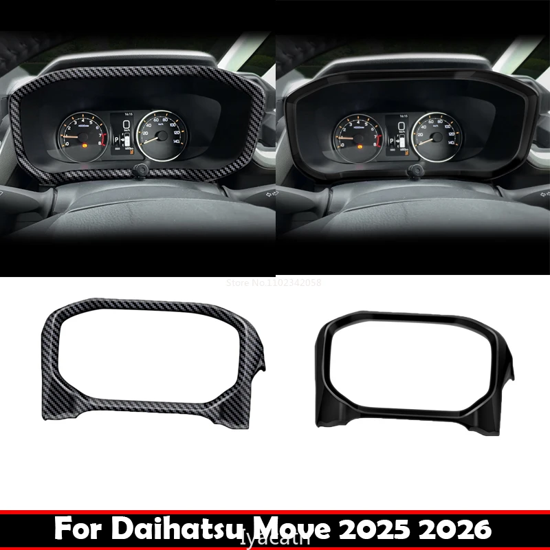 

RHD For Daihatsu MOVE 2025 2026 interior Accessories ABS CarbonFiber Dashboard Instrument meter Display Screen Decoration Cover