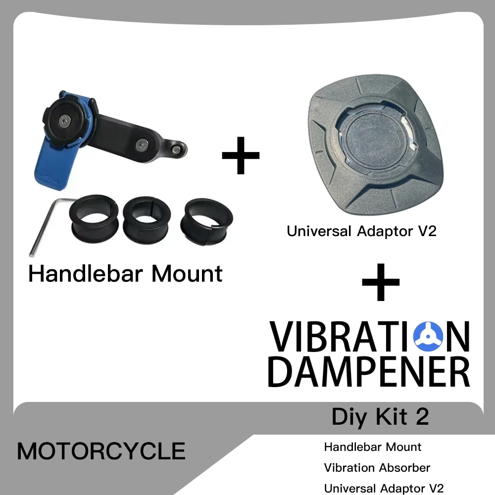Motorstuurklem Stuurpen Vorkhouder PRO Houder Telefoonhouder Trillingsdemper MAG Universele adapters Draadloze oplader - afbeelding 1