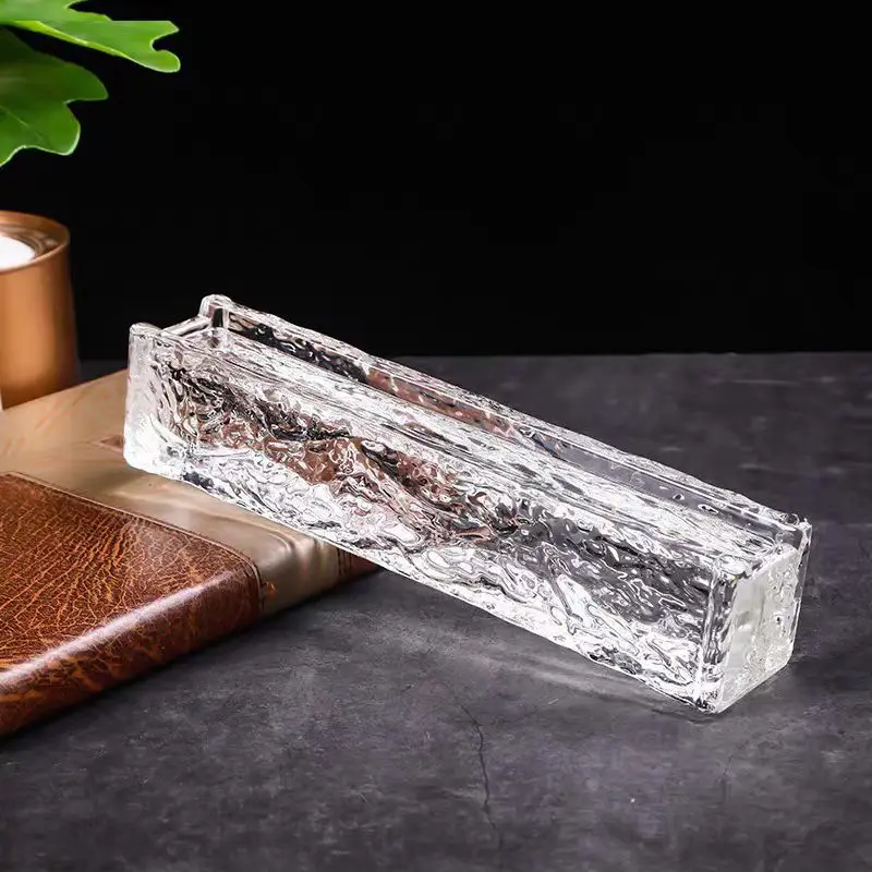 Super White Crystal Glass Brick Transparent Rectangular Bathroom Partition Wall Internet Celebrity Art Brick