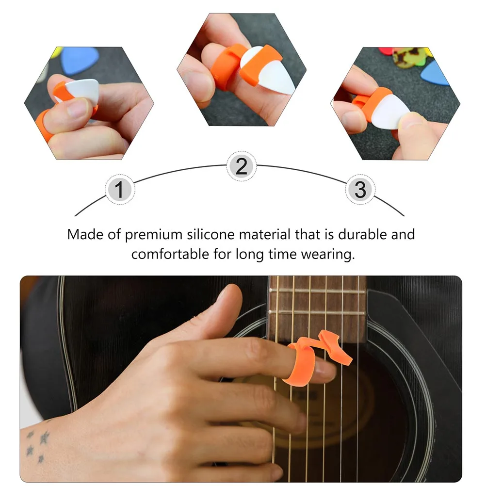 

2Pcs NonSlip Guitar Picks Holder Stylish Chic Look Perfect Gift Guitar Lover Supplies Instruments Accessories