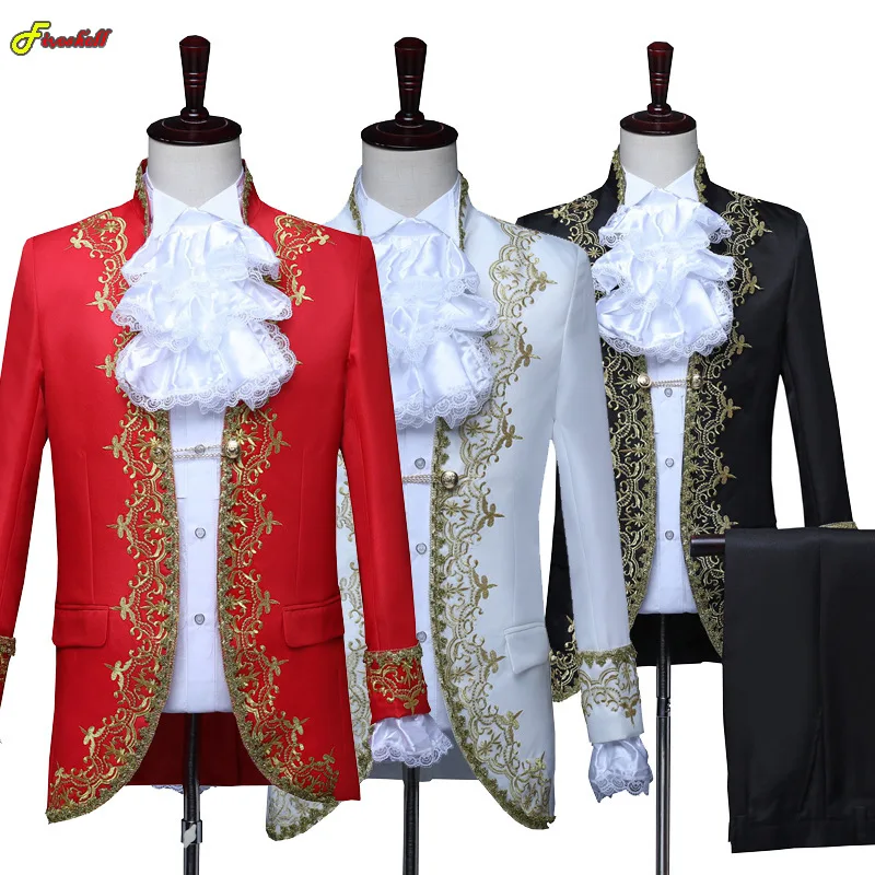 Costume de Cosplay Médiéval pour Homme, Blazer de ix, Smoking, dériv, Prince, Cour Royale Européenne, Vêtements de Scène, de Bal