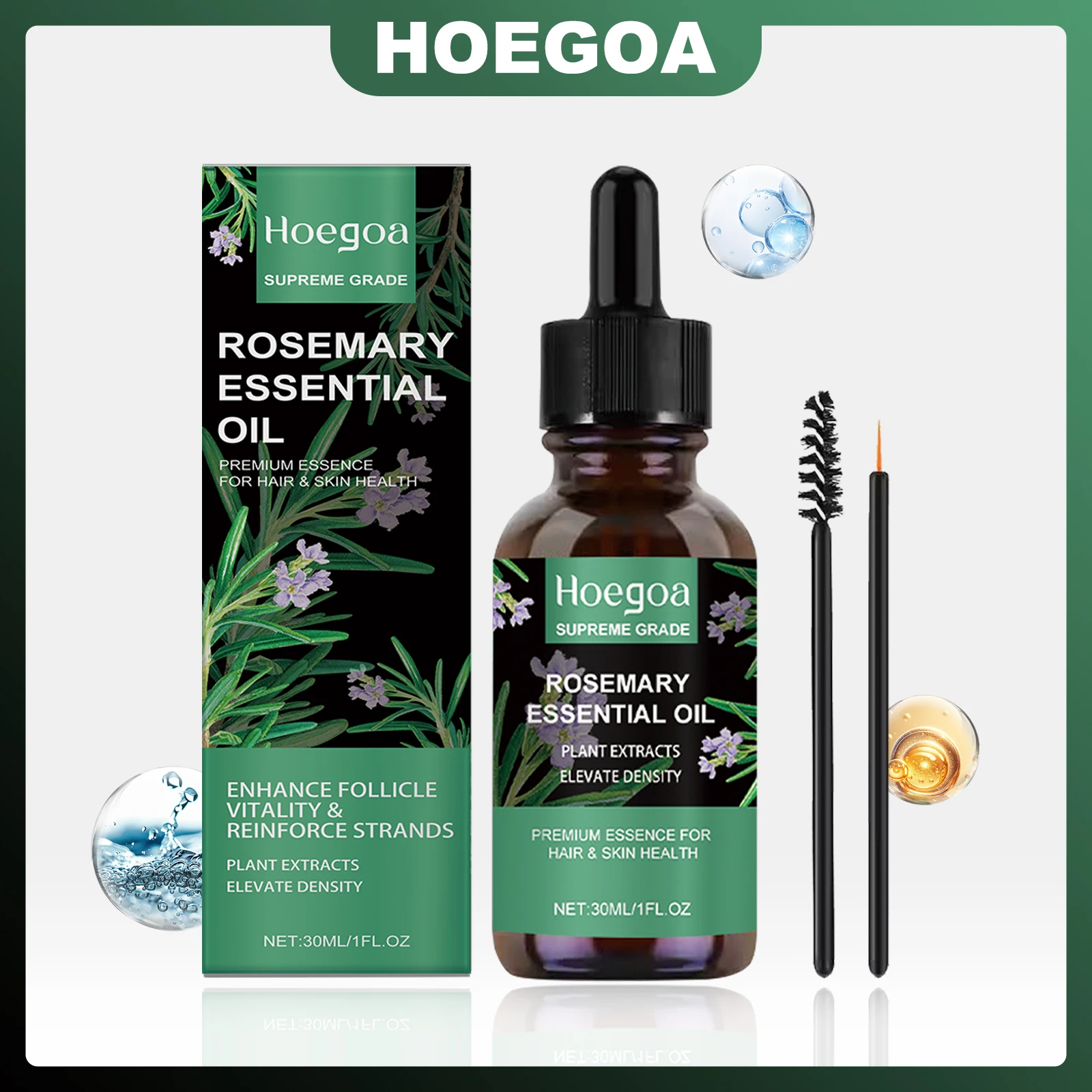 

HOEGOA All-in-one Rosemary Essential Oil Deeply Nourishes Skin Strengthens Scalp Revitalizes Dry Scalp Improve Eyelash Growth