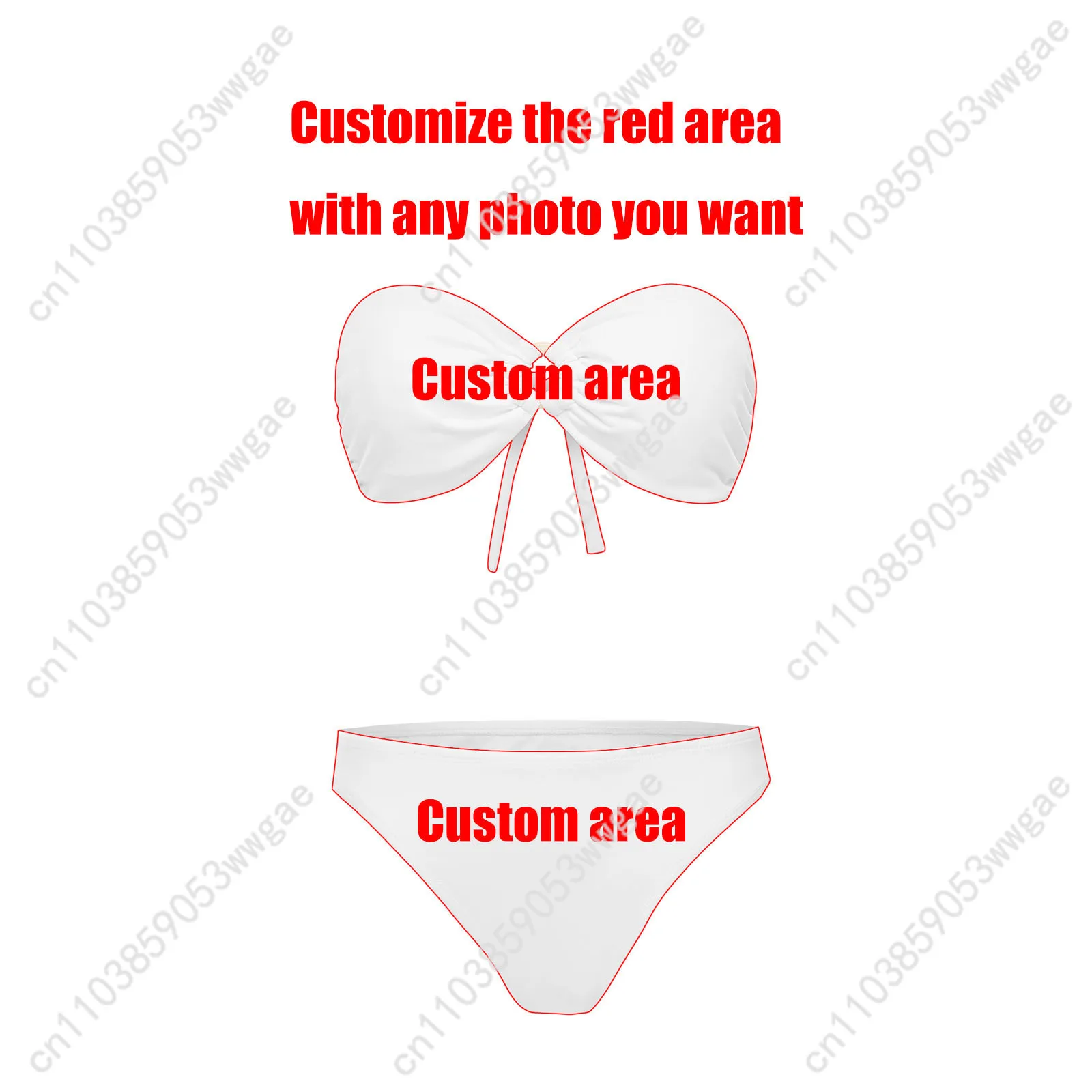 KPop Demon Hunters strapless badpak dames badpak gepersonaliseerde mode badmode strand sexy bikini aangepaste strandkleding