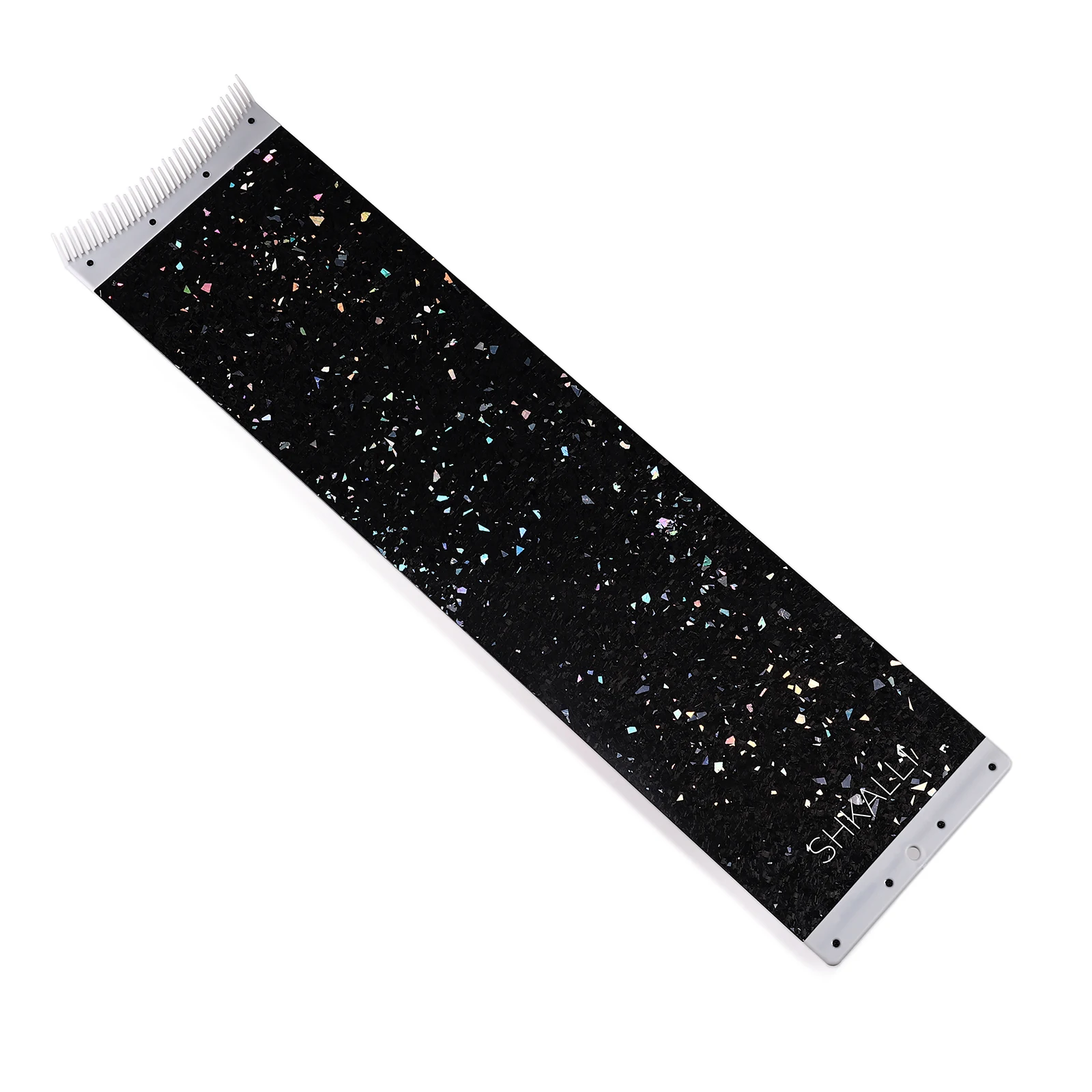 Professionelles Leichtgewicht-Highlighting-Werkzeug SHKALLI Kohlefaser-Haarbrett mit eingebetteten Glitzerpartikeln und Kammzähnen – Detail 9