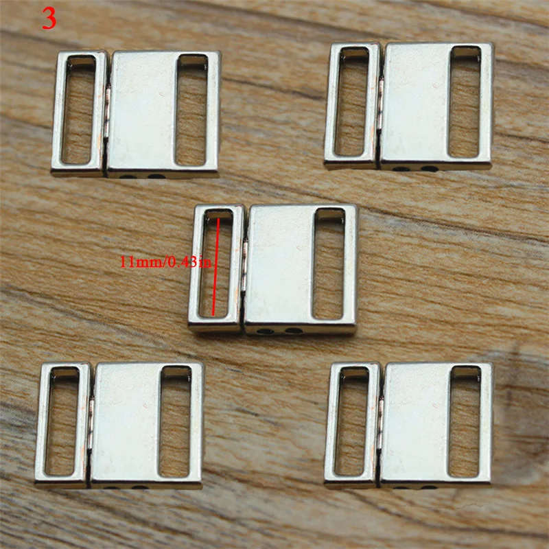 5PCS DIY Alloy Bra Clip Swimwear Clickers Bikini Front Closure Bra Buckle Women Underwear Belt Buckle hebilla boucle ceinture