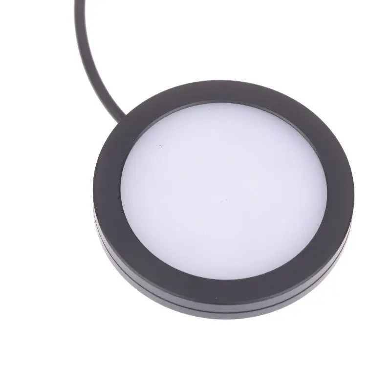 NEW 1Pc For Bamboo Led Light Parts DIY Model Warm/White/Neutral Black USB Round Ultra-thin Light For Bambu Lab Lamp Kit Hardware