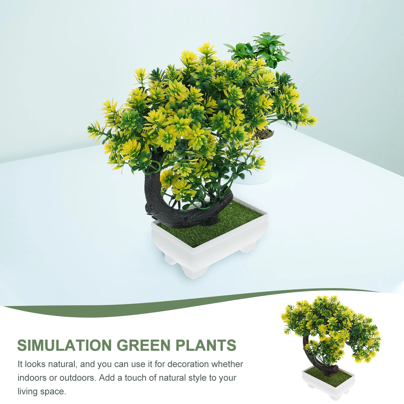 

Realistic Artificial Potted Plants Premium Greenery Decoration For Home Office Coffee Table Restaurant Ornament Fake