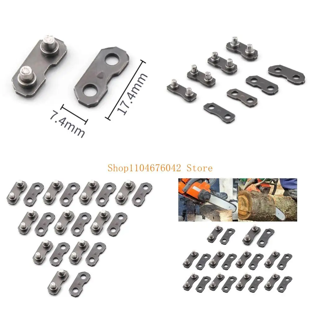 

5asd 3/8" Gauge Chain Link Repair Chainsaw Preset Strap Durable For LP 043 .050 Garden Replacement Accessories Tool