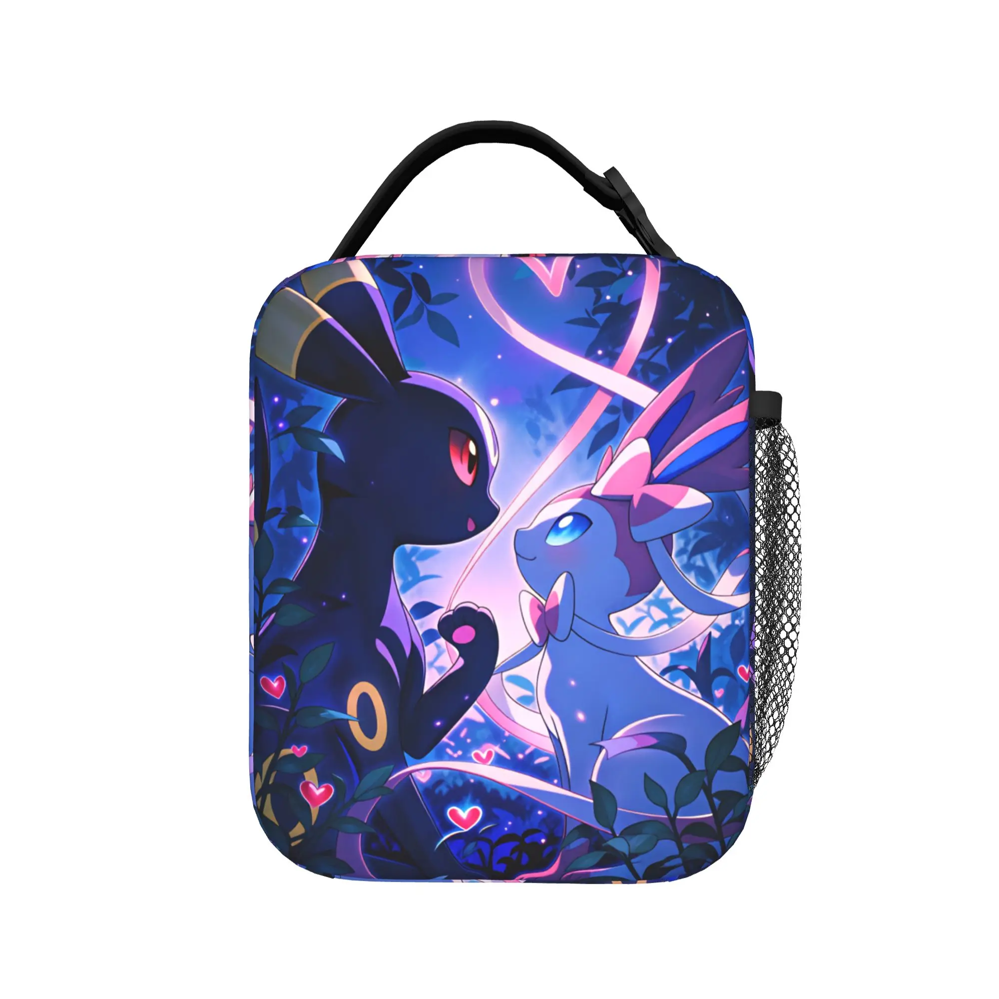 Lunch Bag Shiny Umbreon Picnic Lunch Box For Child  Funny Portable Print Thermal Tote Handbags