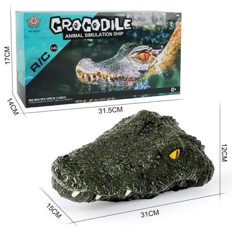 Remote Control Crocodile Head Decoration For Home Decor Action Figure Interior Table & Accessories Bedroom Ornaments Crafts