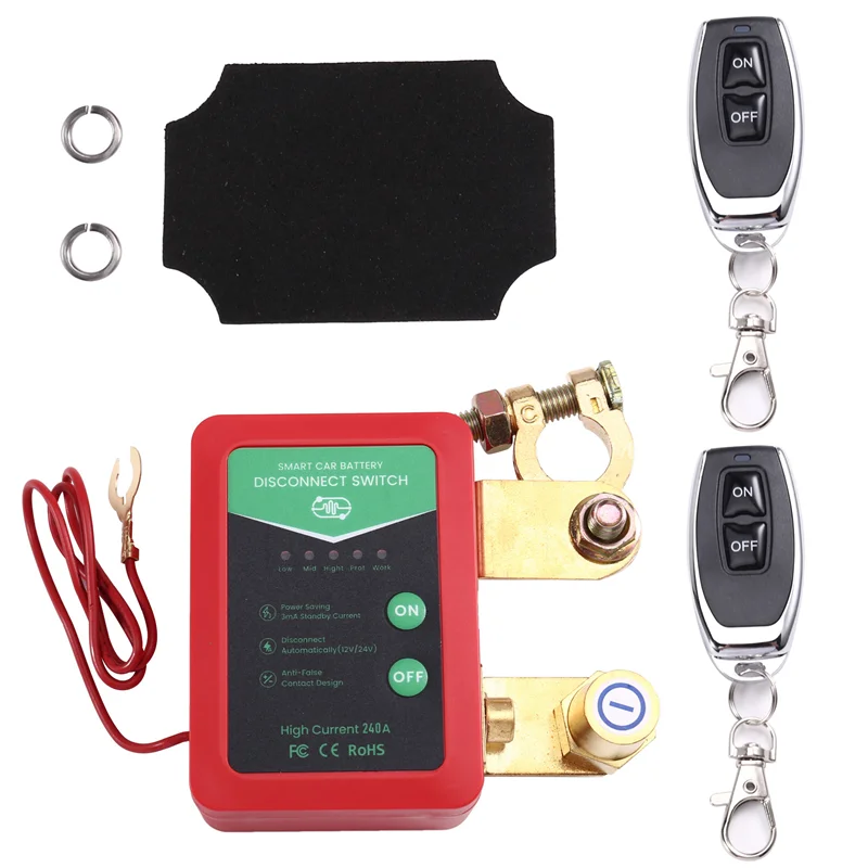 

ABXN-Smart 12V/24V 240A For Car Battery Disconnect Switch,Automatic Power Off Switch For Boat
