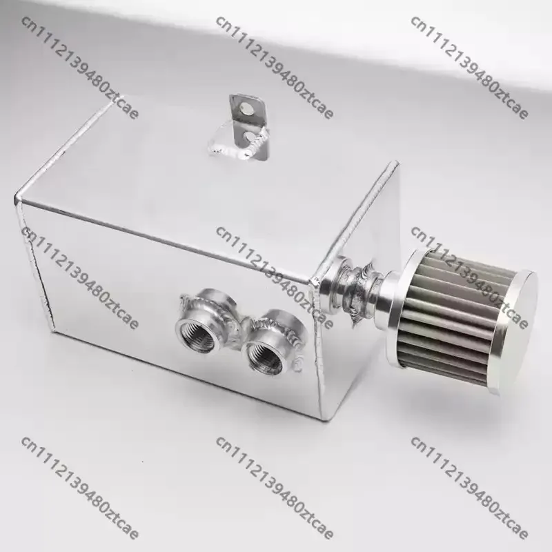 Square Oil Catch Can, Square Welded Oil Tank with Mushroom Air Filter, Oil Gas Separator, Auto Engine Mod Replacement Parts