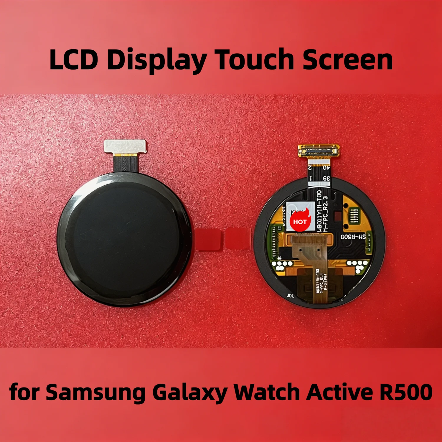 Tela LCD Touch Screen para Samsung Galaxy Watch Active SM-R500, Peça de Substituição do Conjunto de Tela LCD e Digitador