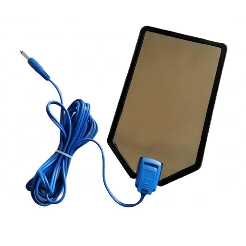Imagen 1 del producto Electrodo neutro/placa de paciente reutilizable para unidad de electrocauterización de diatermia ESU con cubierta de algodón